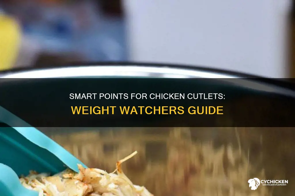 how many weight watchers points in chicken cutlets
