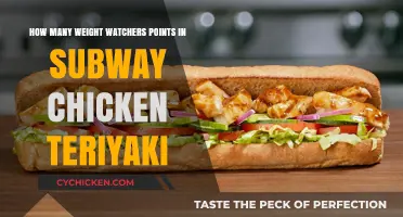 Weight Watchers Points for Subway's Chicken Teriyaki Sandwich