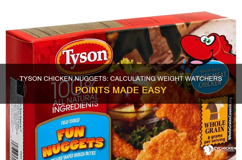 how many weight watchers points in tyson chicken nuggets