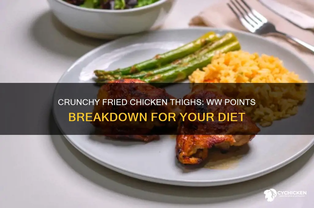 how many ww points in fried chicken thigh