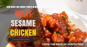Smart Points for White Meat Sesame Chicken