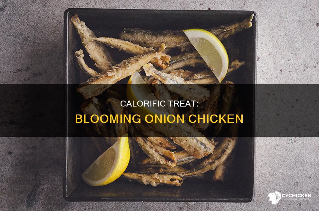how many xakories un a blooming onion chicken