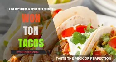 Applebee's Chicken Wonton Tacos: How Many Cabbage Pieces?