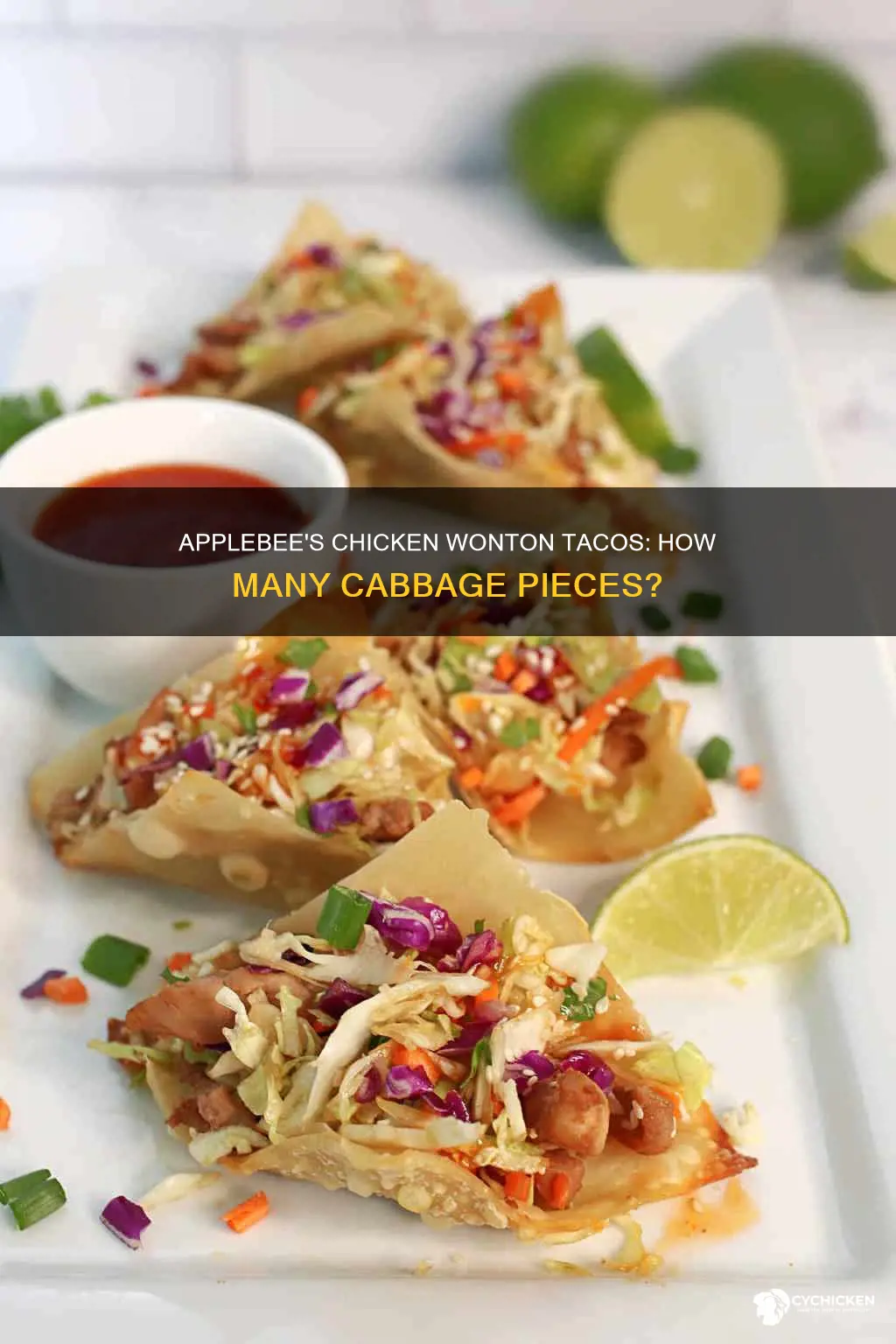 how may caebs in applebees chicken won ton tacos