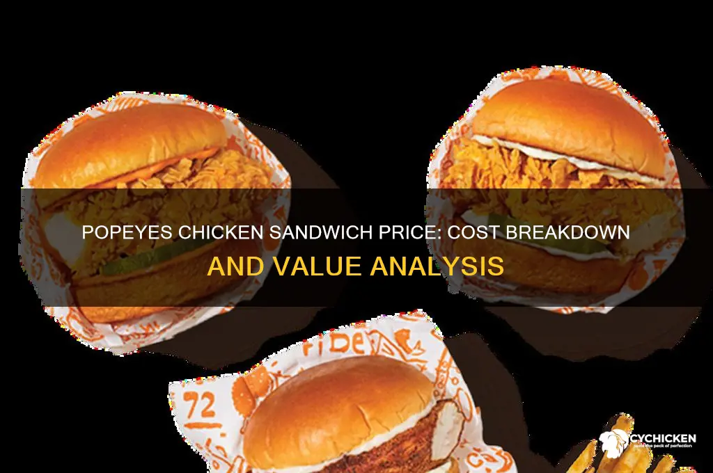 how mich does popeyes chicken sandwich cost