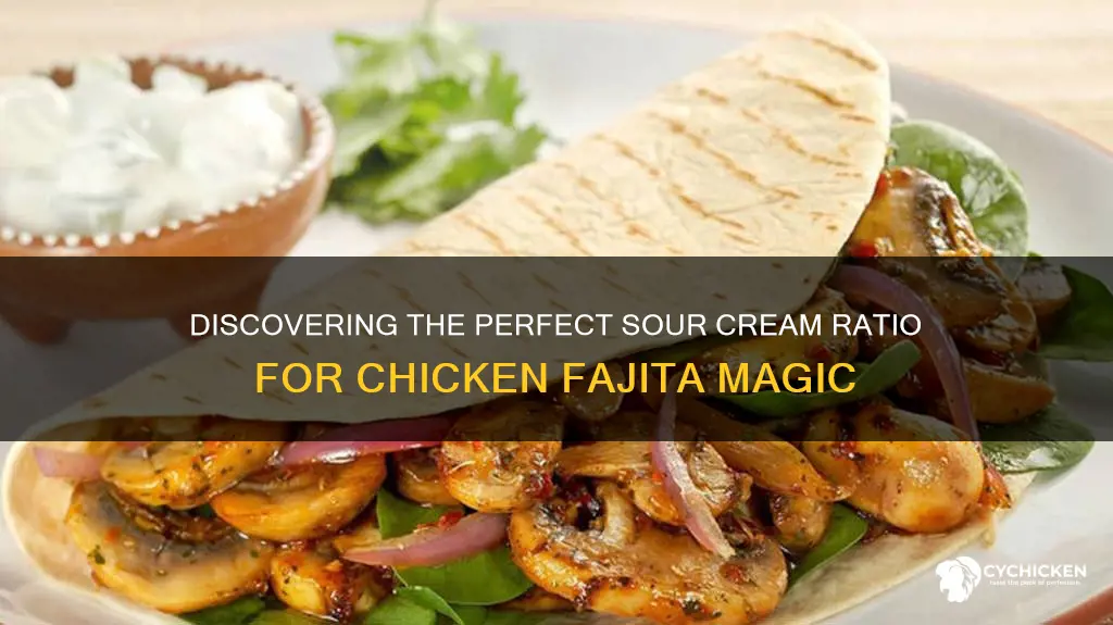 how mich sour cream in chicken fajita pollo loco