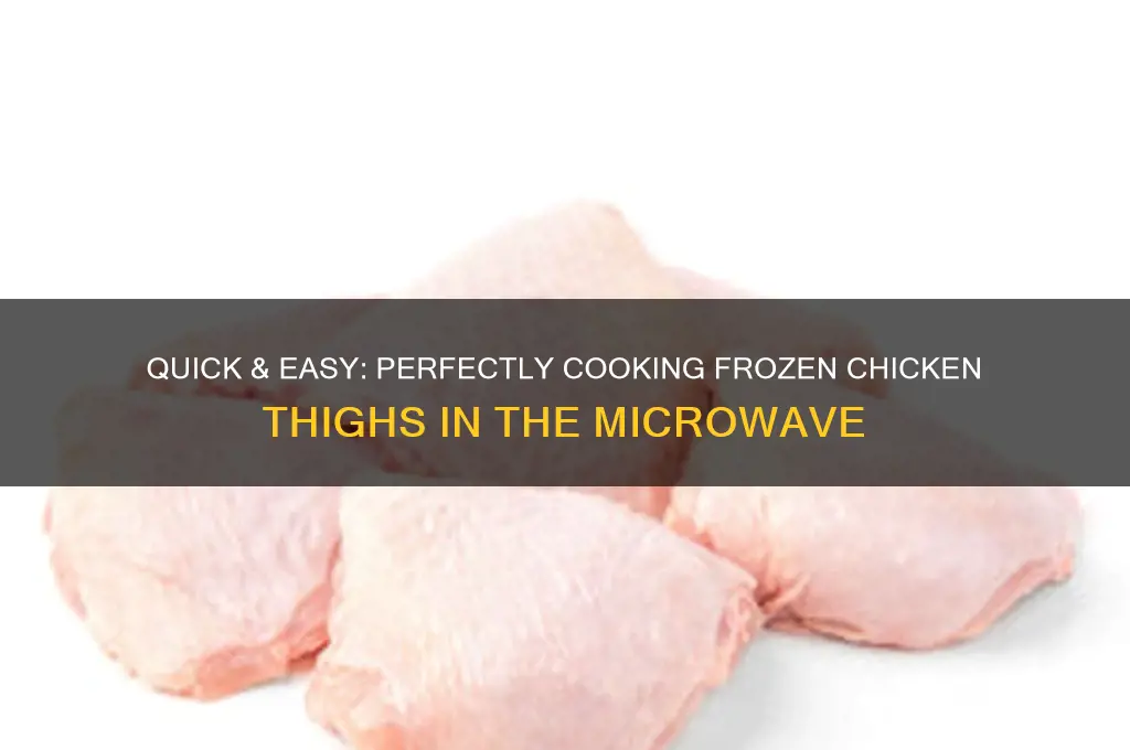 how microwave cooked frozen chicken thigh