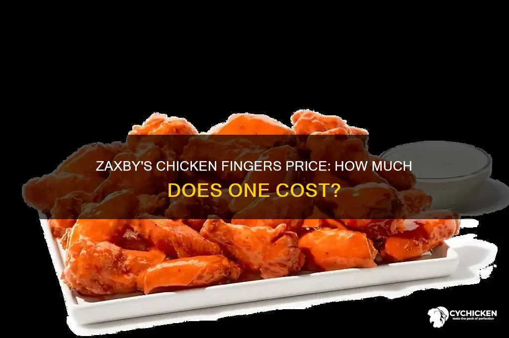 how miuch is one zaxbys chicken finger