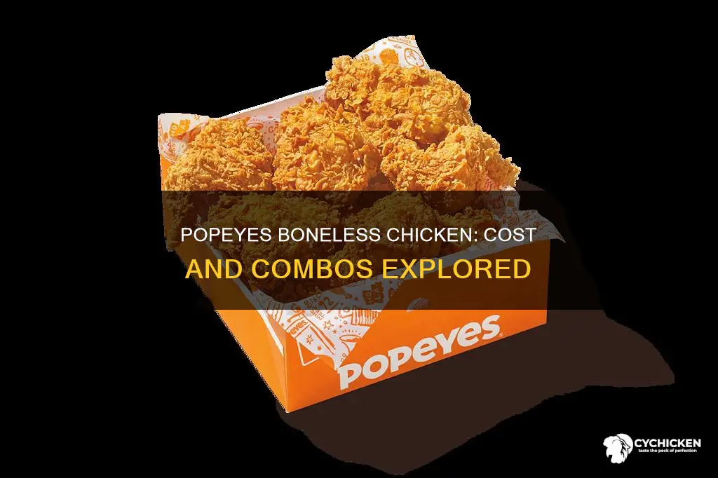 how mucj does a boneless chicken cimbi clst from popeyes