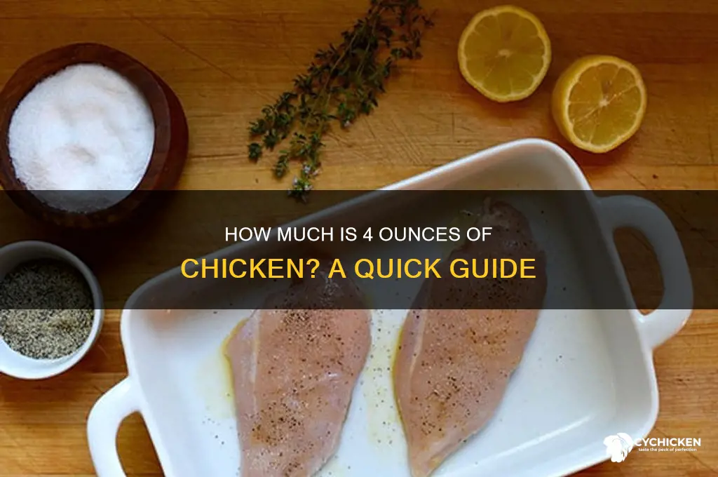 how muh is 4 ounces of chicken