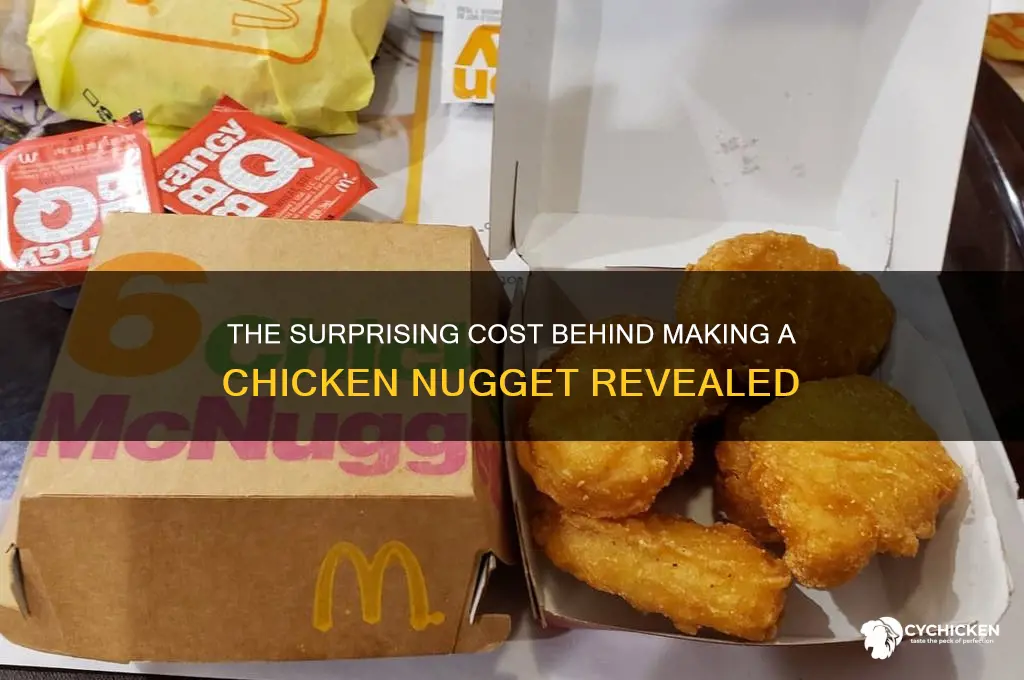 how muhc does it cost to make a chicken nugget