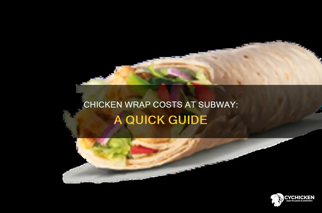 how mych are the chicken wraps at subway