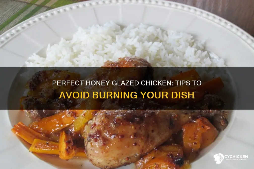 how not to burn honey glazed chicken