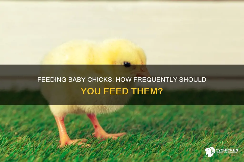 how often do chicks need to be fed