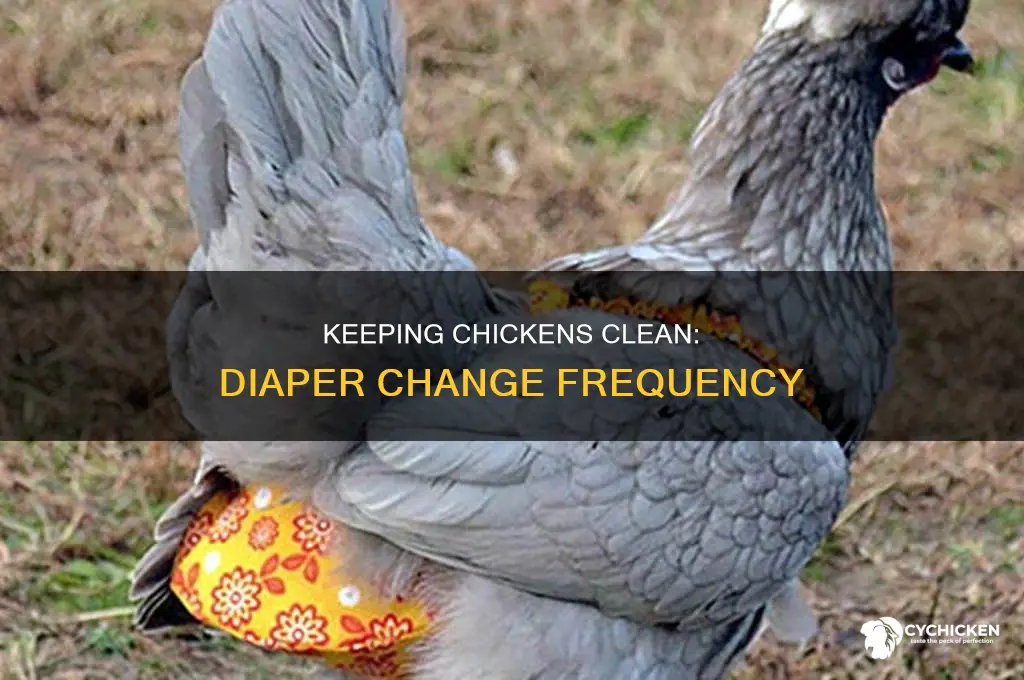 how often do you change a chicken diaper