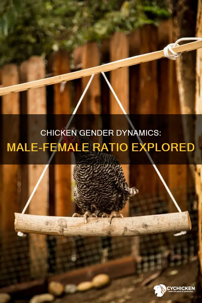how often does a chicken have a male or female