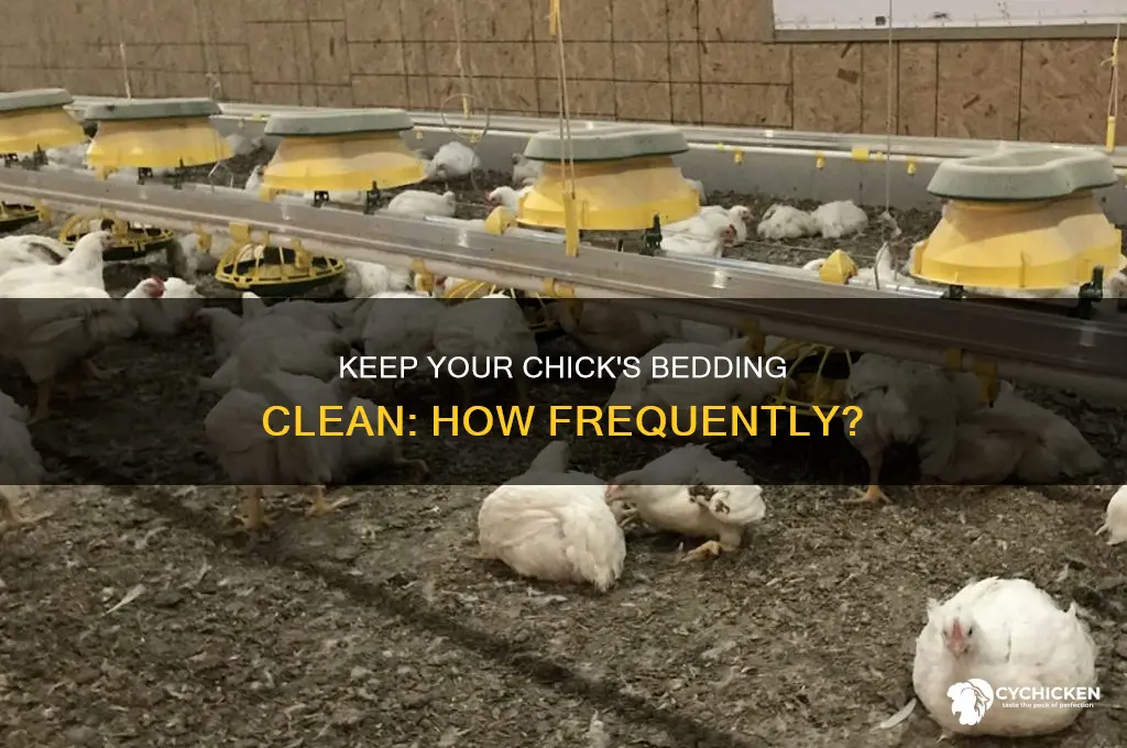 how often should i clean my chicks bedding
