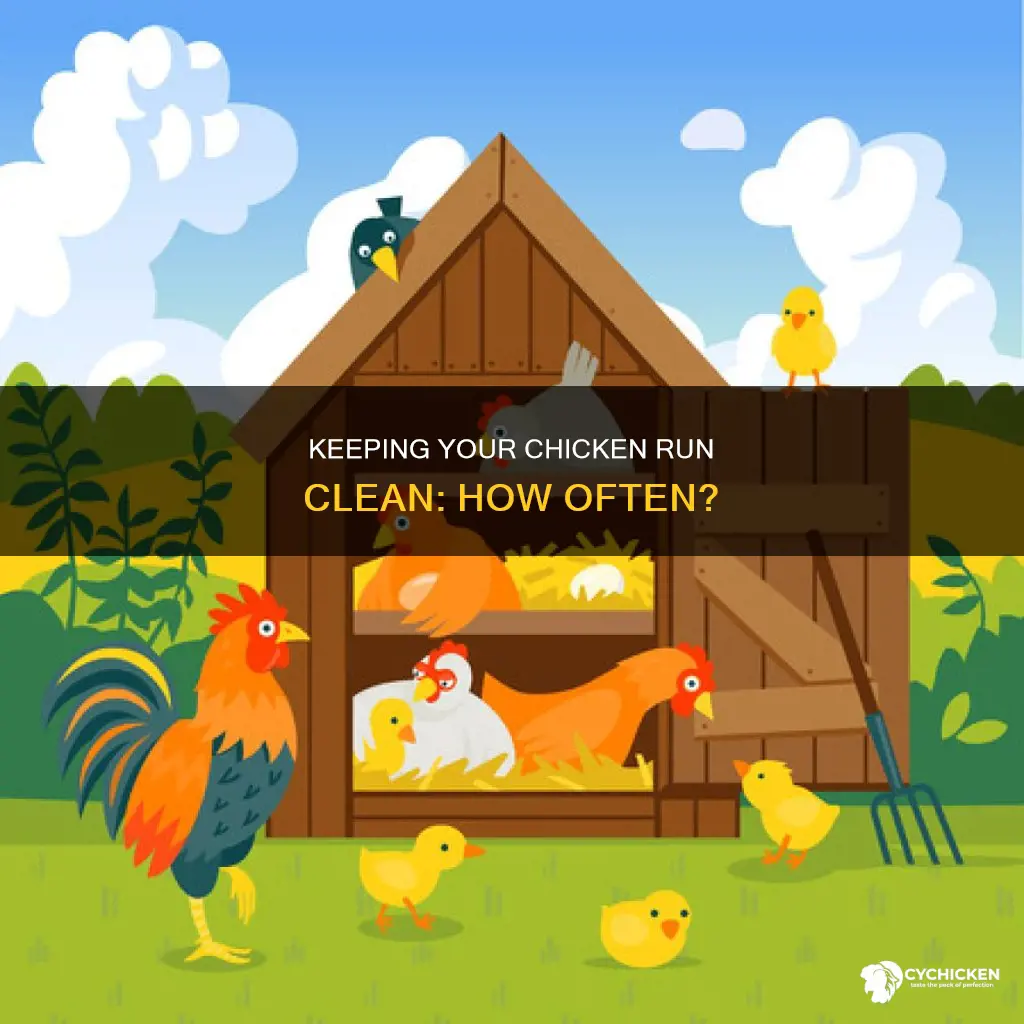 how often should i clean out my chicken run
