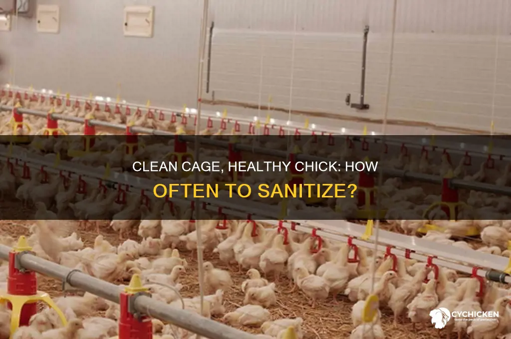 how often should you clean a chicks cage