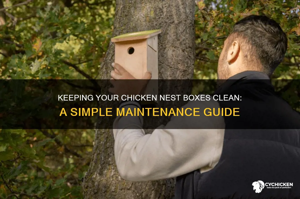 how often to clean chicken nest boxes