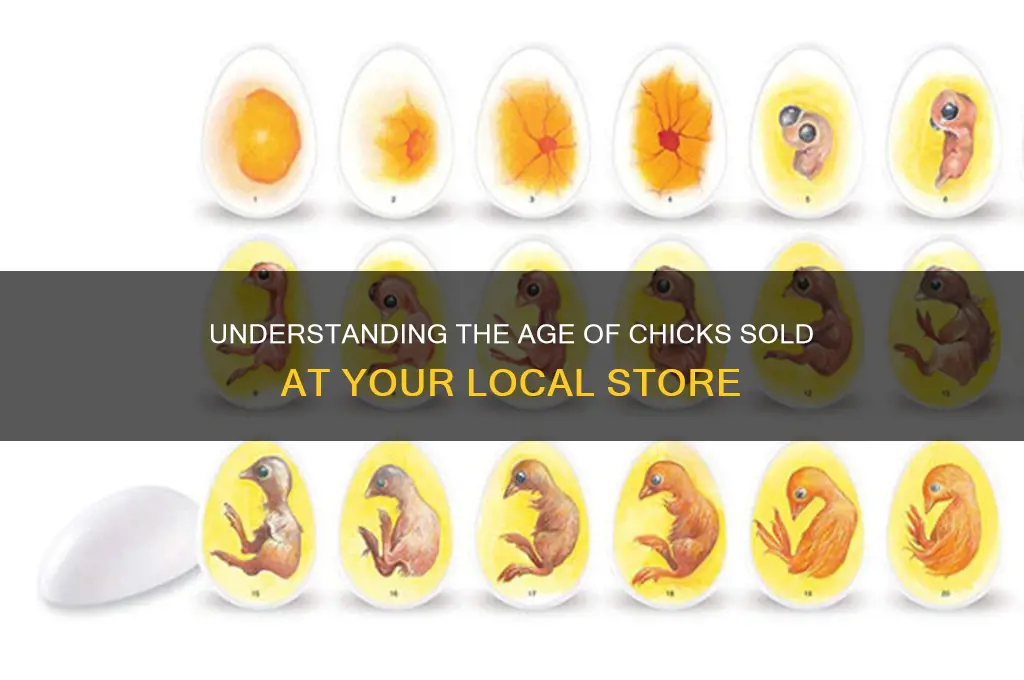 how old are chicks at the store
