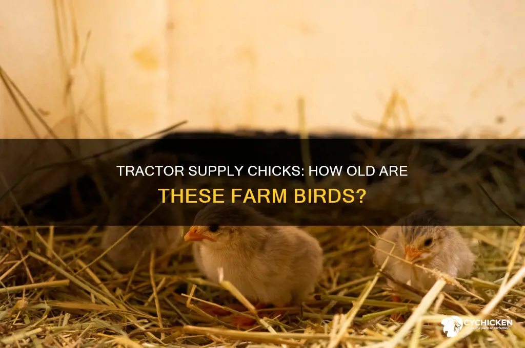 how old are chicks bought at tractor supply