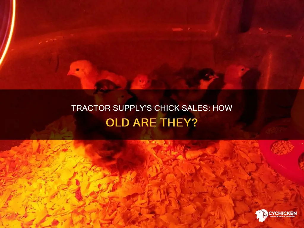 how old are chicks that are sold at tractor supply