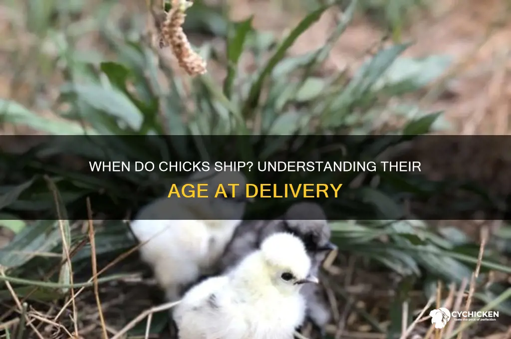 how old are chicks when they ship