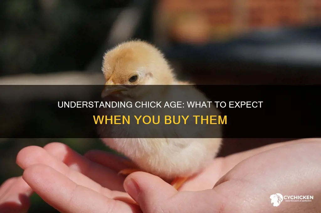 how old are chicks when you buy them