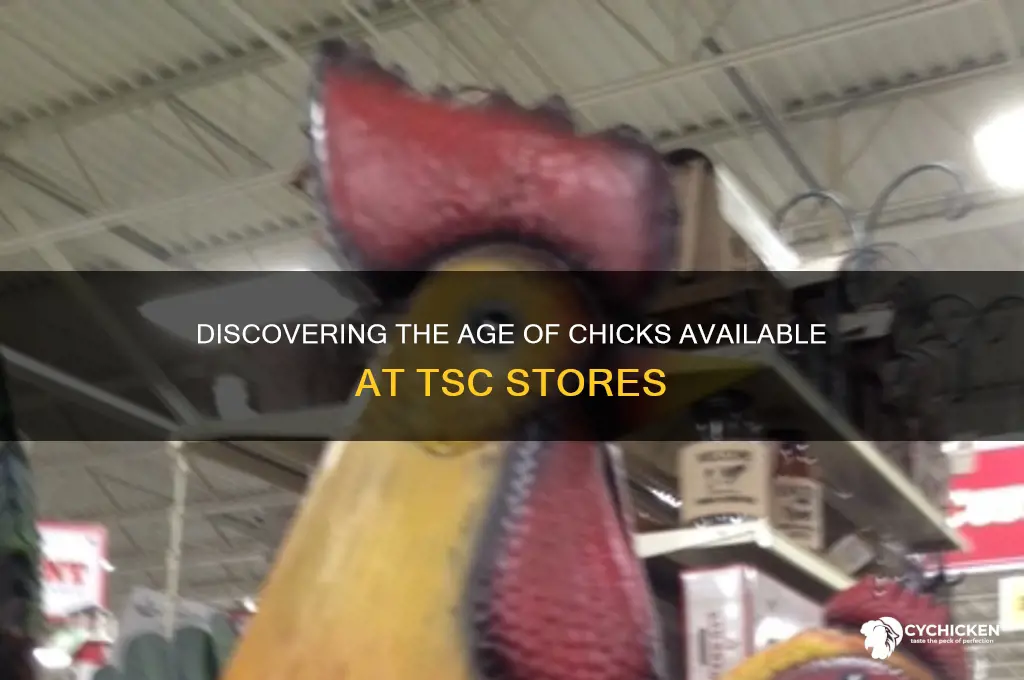 how old are the chicks at tsc