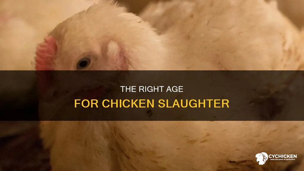 how old is a chicken when it is slaughtered