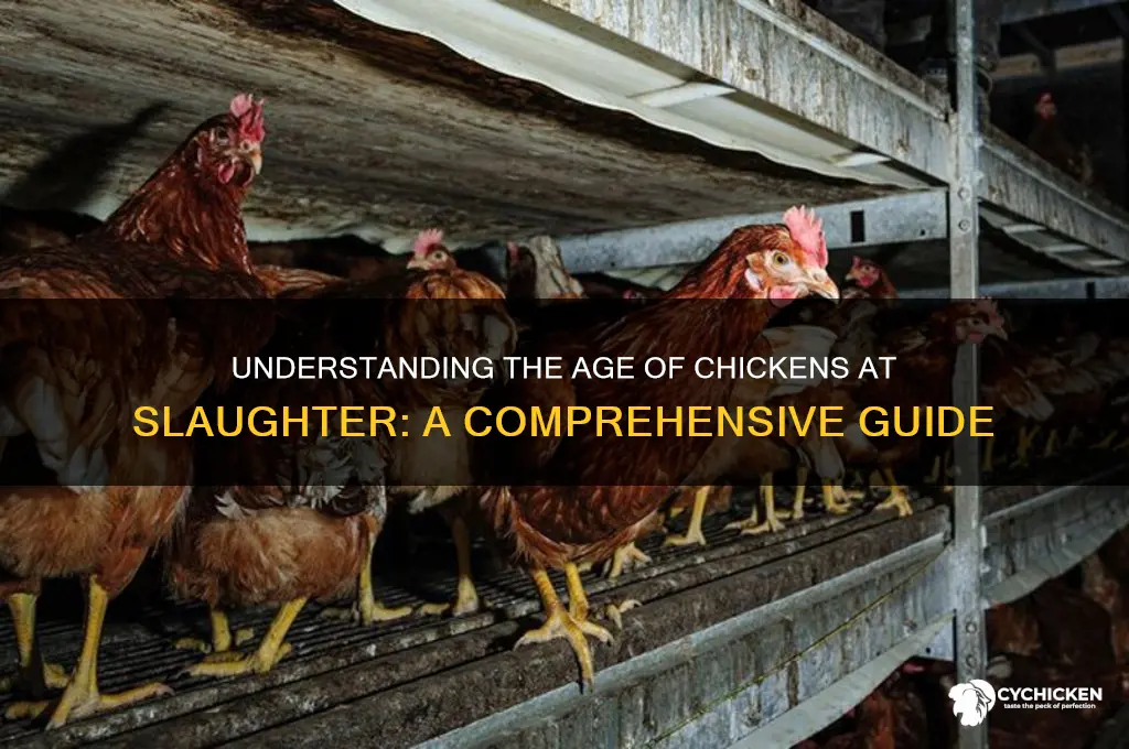 how old is a chicken when slaughtered