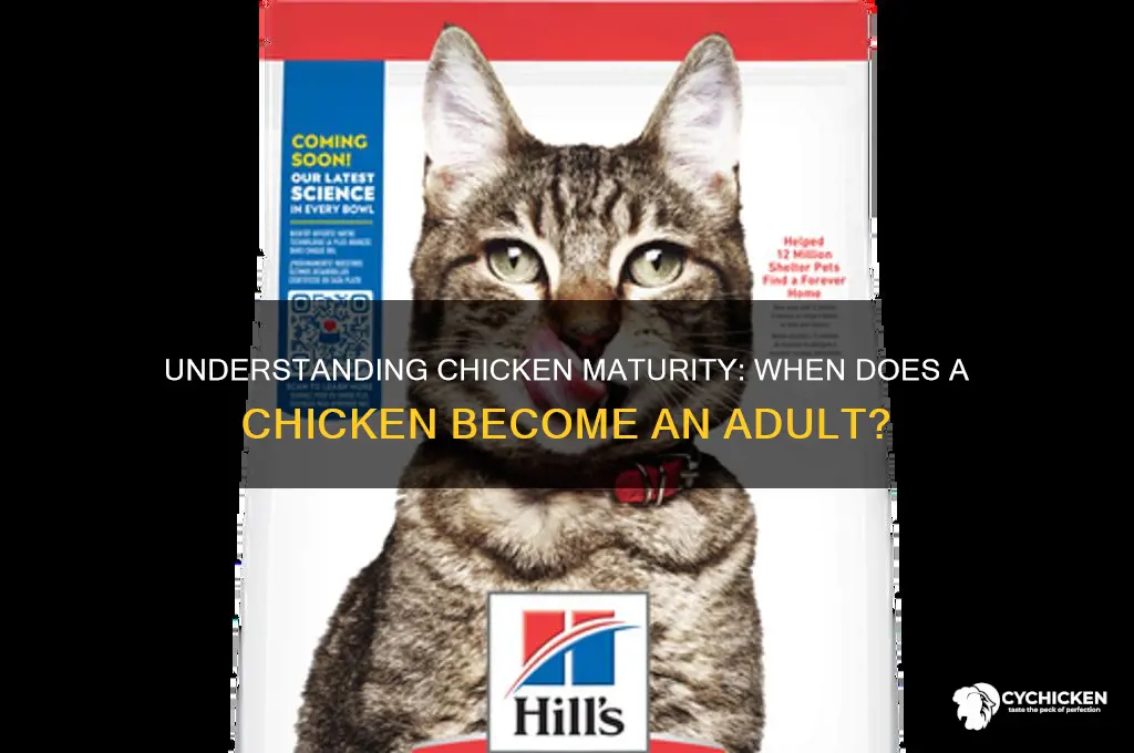 how old is an an adult chicken