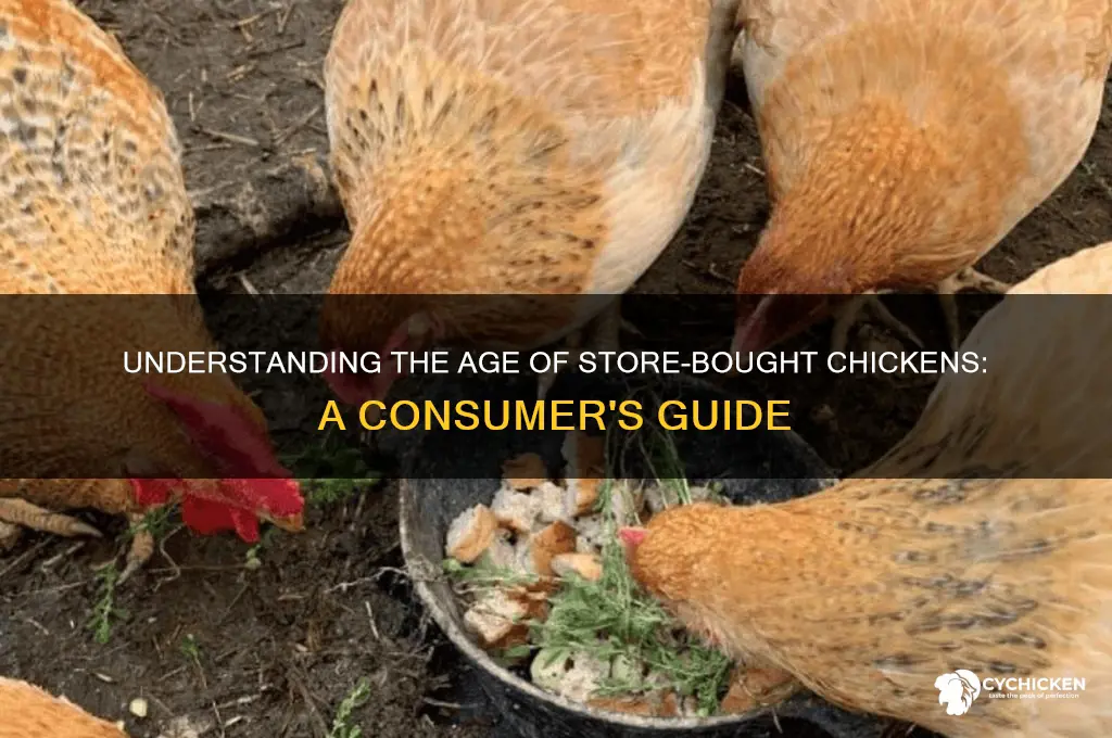 how old is chicken that is bought