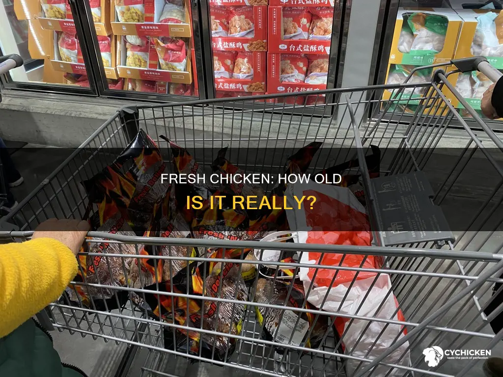 how old is the chicken in a grocery store