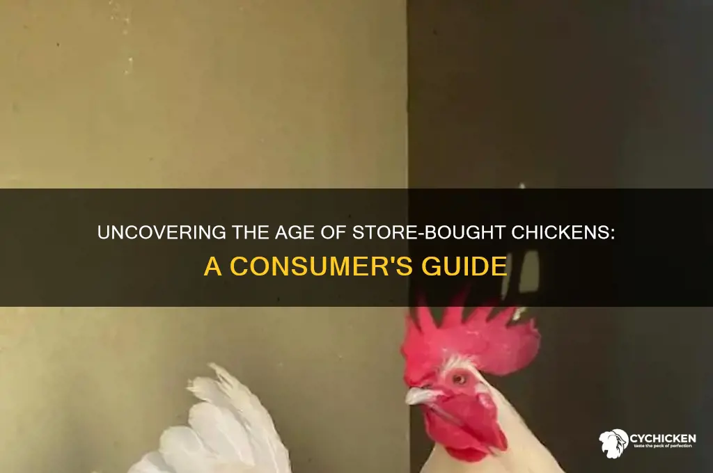how old is the chicken we buy
