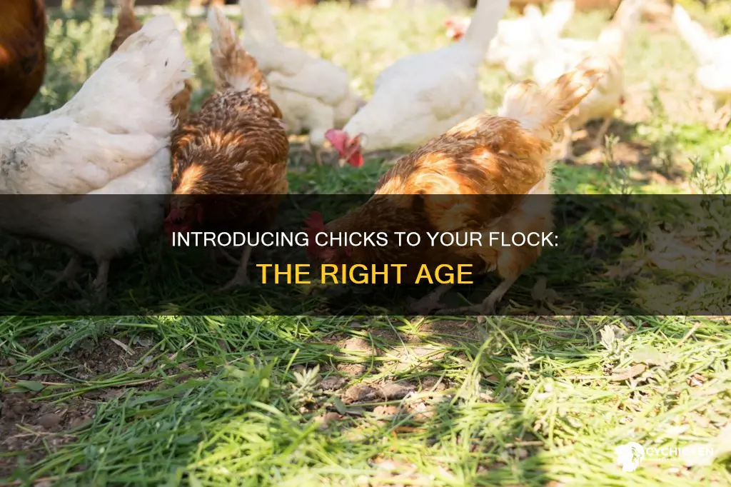 how old should chicks be before introducing to flock