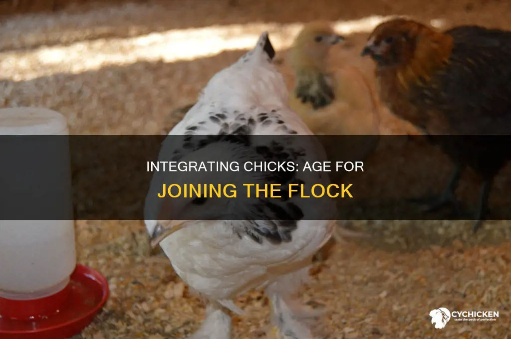 how old should chicks be to join the flock