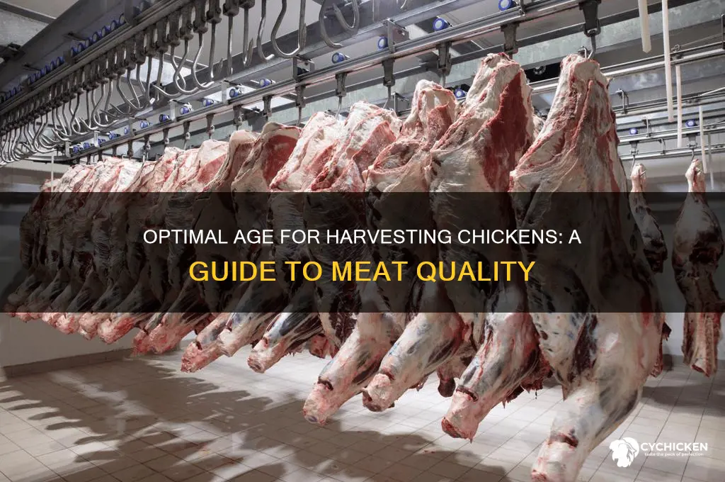 how old to kill chicken for meat