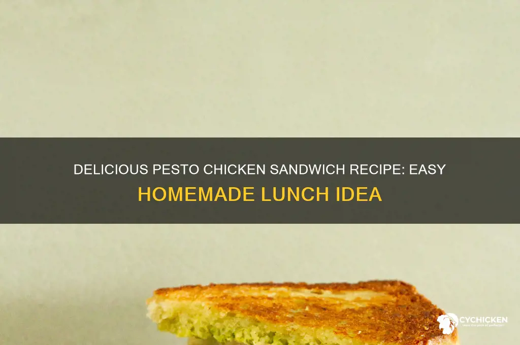 how ot make pesto chicken sandwich