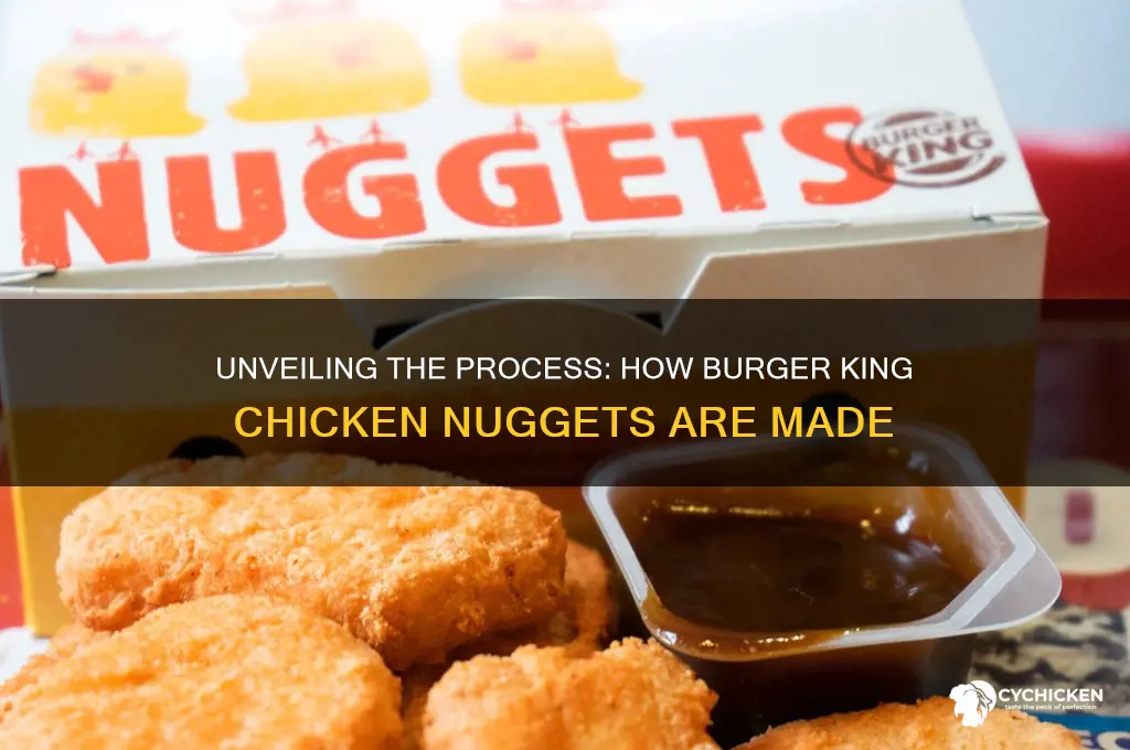 how processed are burger king chicken nuggets made