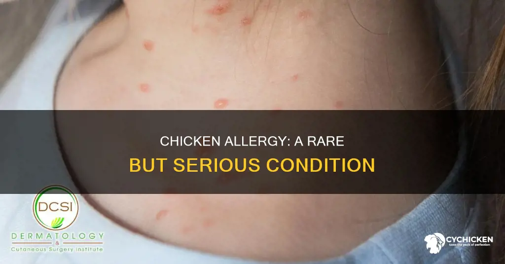 how rare is it to be allergic to chicken
