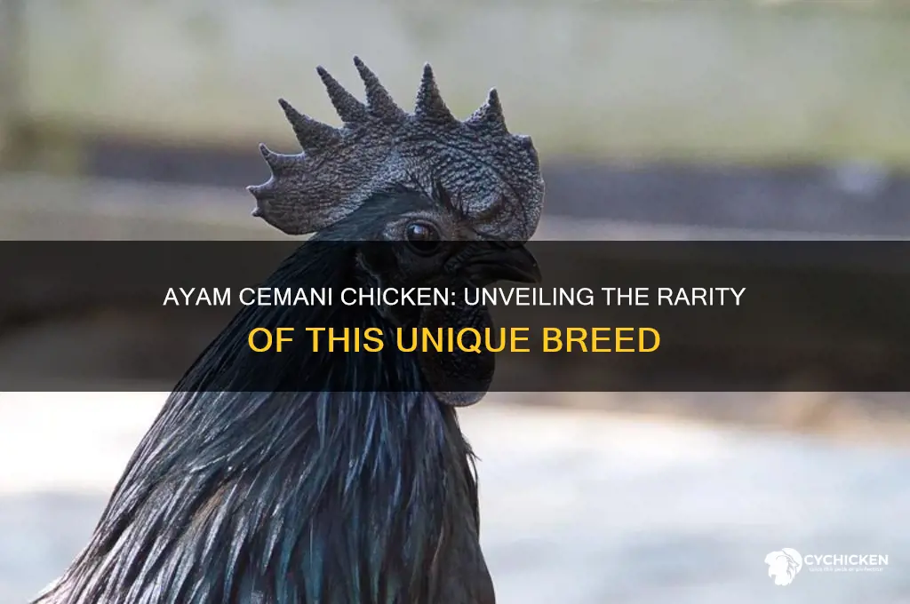 how rare is the ayam cemani chicken