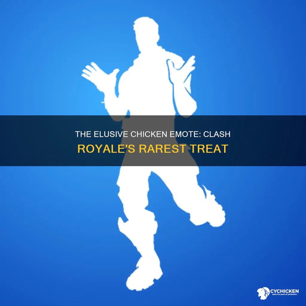 how rare is the chicken emote in clash royale