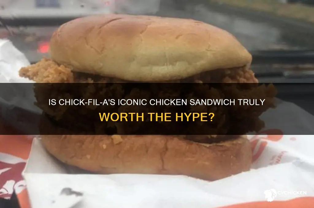how real is the chick fil a chicken sandwich