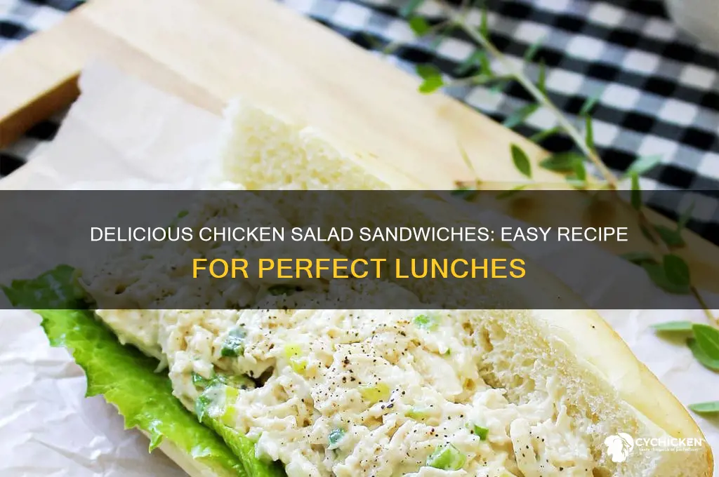 how ro make chicken salad sandwiches