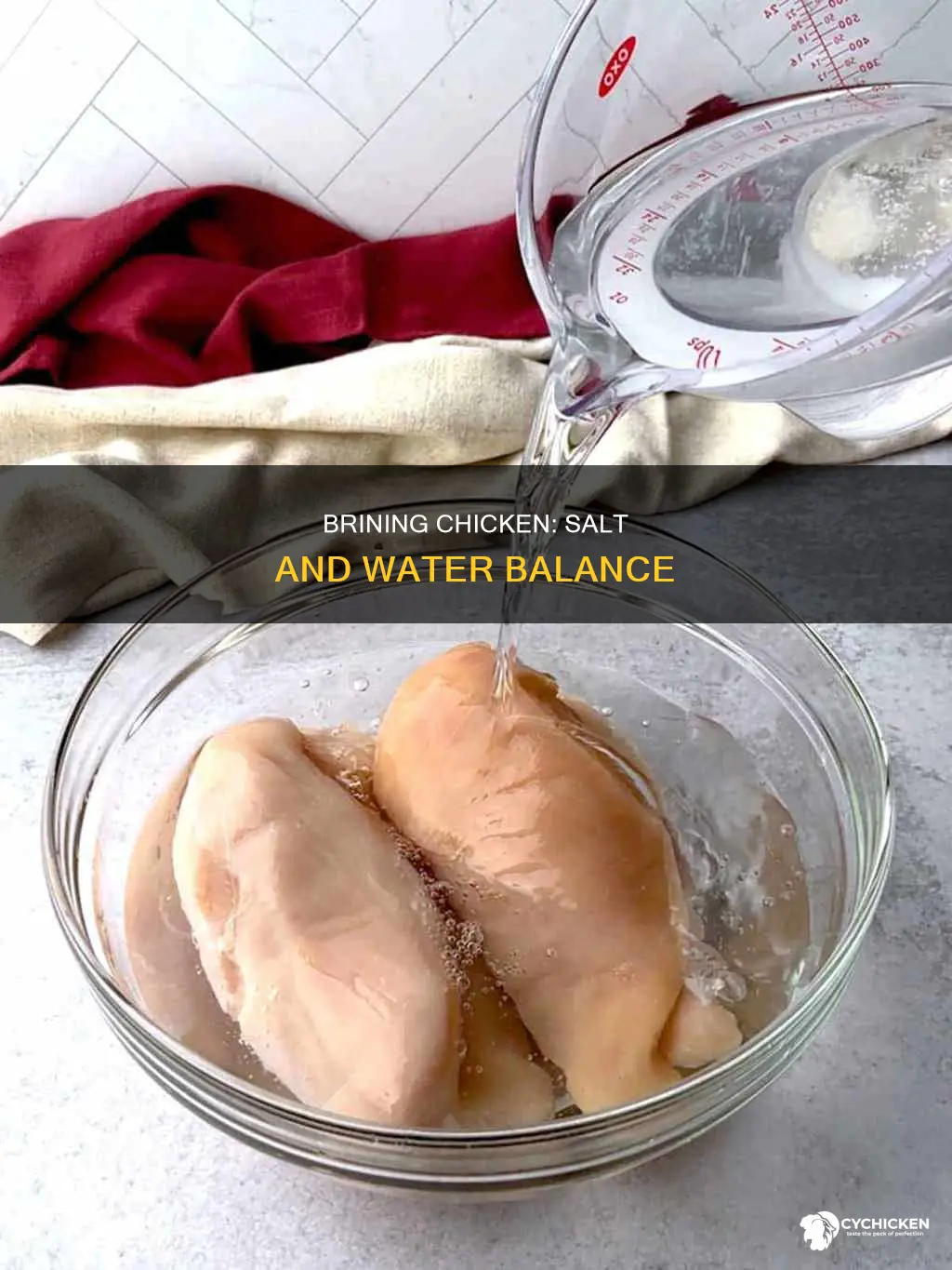 how salt and water is needed to brine chicken