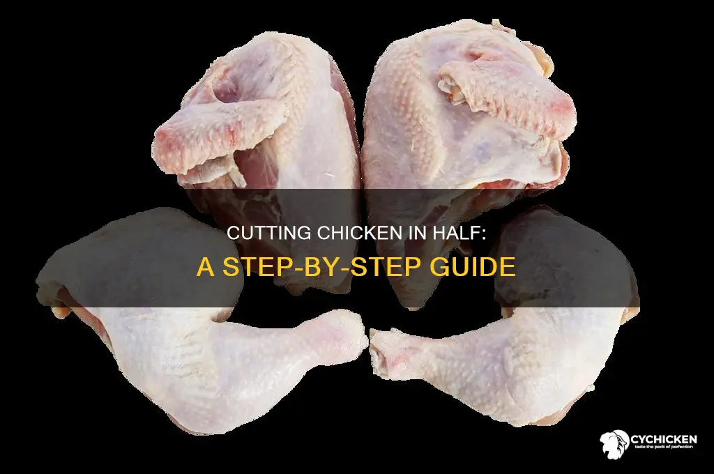 how should i cut a chicken in half
