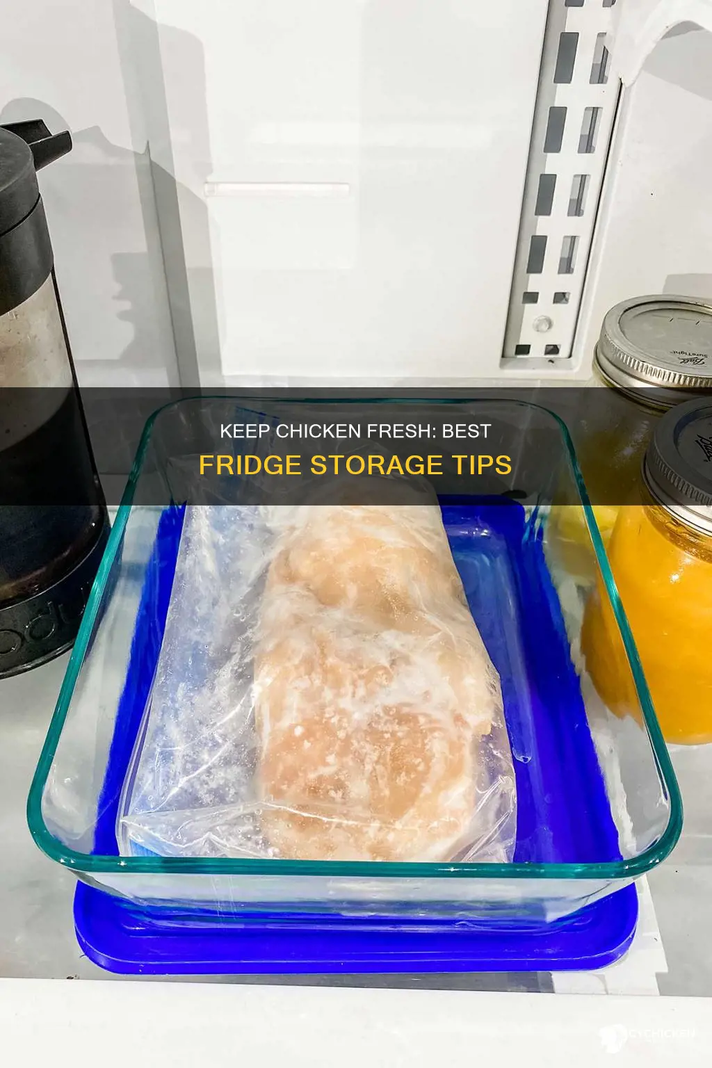 how should i package raw chicken in the fridge
