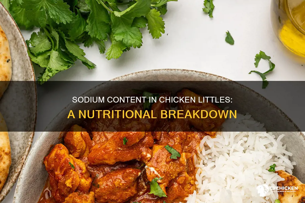 how sodium is in a chicken little